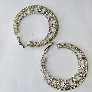 Silver Tone Hoop Earrings